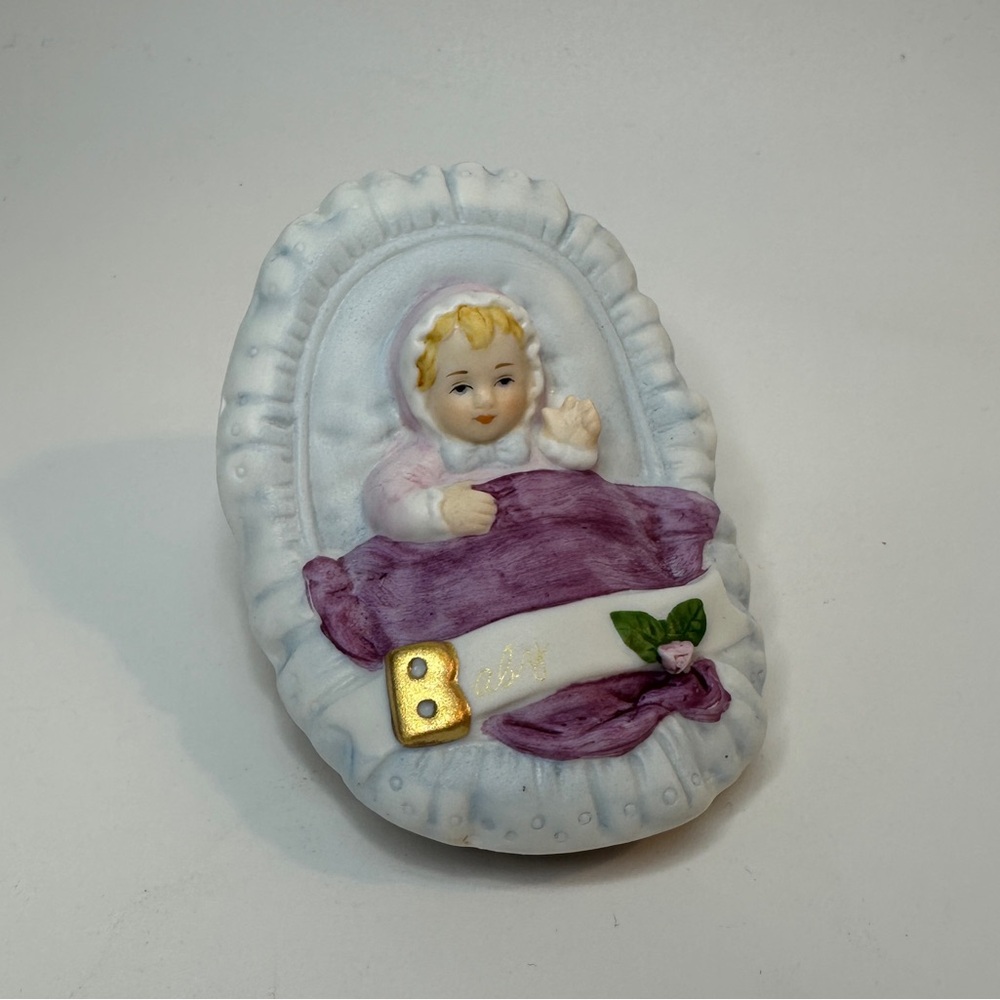 4/$25 - VTG Enesco 1983 Baby‎ Porcelain Ceramic Small Figure Figurine